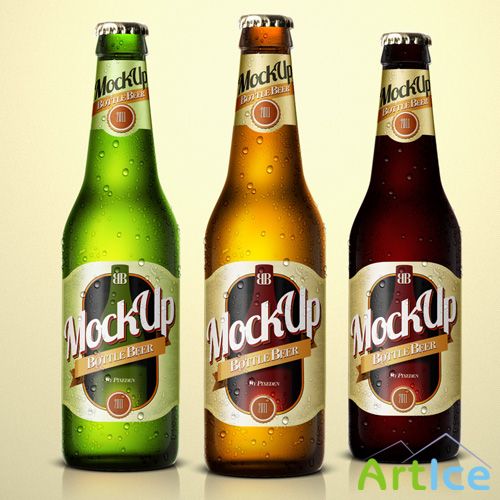 Bottle of Beer Mock up