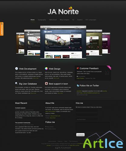 JoomlArt - JA Norite for Joomla 2.5