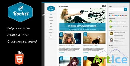 ThemeForest - Rocket Magazine HTML5 Template - RIP