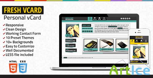 Themeforest - Fresh vCard - Responsive Personal vCard - RIP