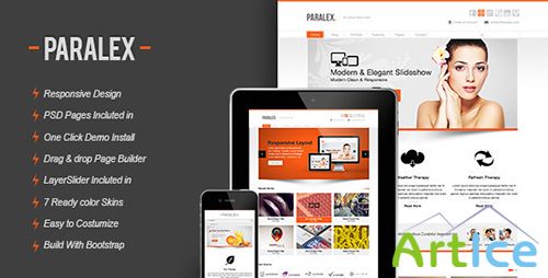 ThemeForest - Paralex v2.0 - Multi-Purpose Responsive WP Theme - FULL