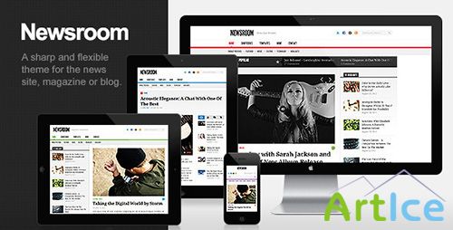 ThemeForest - Newsroom v1.4 - Responsive News & Magazine Theme