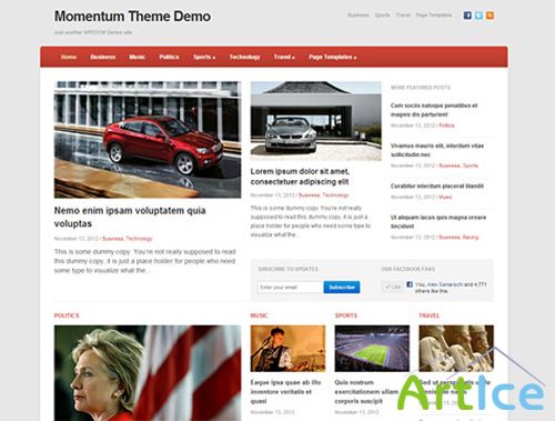 WPZoom - Momentum v1.0 - Premium Theme for WordPress