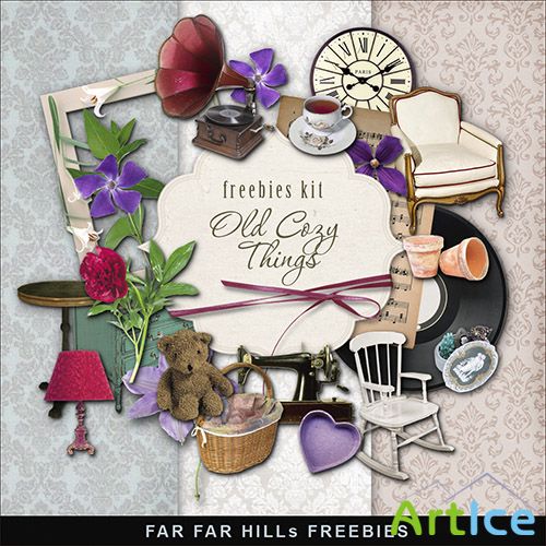 Scrap-set - Old Cozy Things