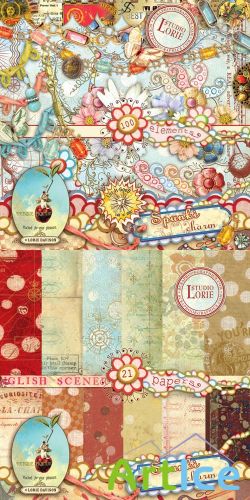 Scrap Set - Spunki Charms PNG and JPG Files