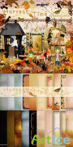 Scrap Set - Harvest Time PNG and JPG Files