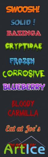 Designtnt - Comic Book PS Text Styles