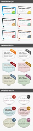 Designtnt - Modern Price Banners Set 2