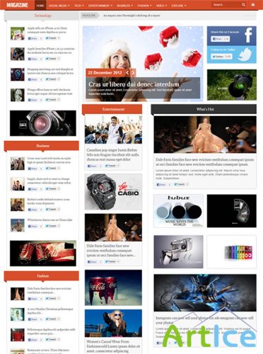 JoomShaper - Shaper Magazine - Responsive Magazine Template for Joomla 3.0
