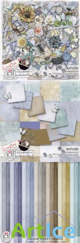 Scrap Set - Exhale PNG and JPG Files