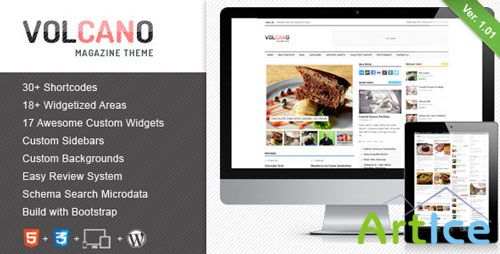 ThemeForest - Volcano v1.01 - Responsive WordPress Magazine / Blog