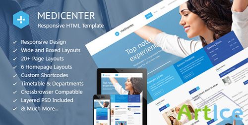 ThemeForest - MediCenter v1.0 - Responsive Medical Health Template