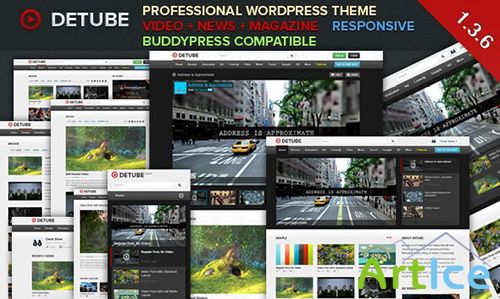 ThemeForest - deTube v1.3.6 - Professional Video WordPress Theme