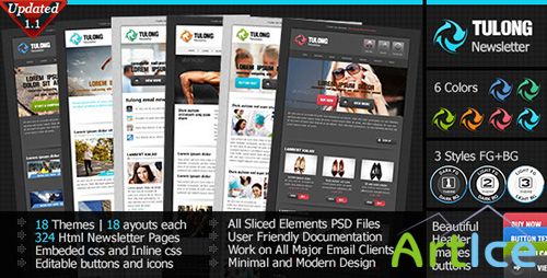 ThemeForest - Tulong v1.1 - Newsletter Email Template - FULL