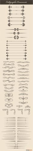 Designtnt - Vector Calligraphic Elements