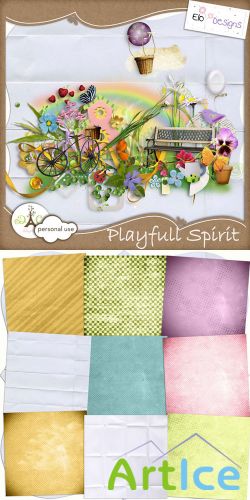 Scrap Set - Playfull Spirit PNG and JPG Files