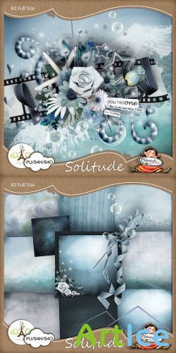 Scrap Set - Solitude PNG and JPG Files