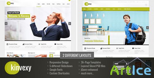 ThemeForest - Kinvexy - Responsive Multipurpose Template - RIP