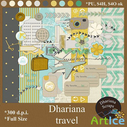 Scrap Set - Dhariana Travel PNG and JPG Files