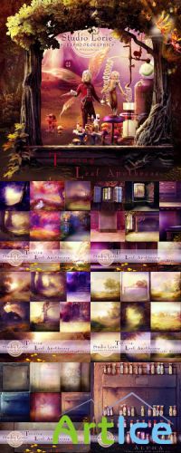 Scrap Set - Turning leaf Apothecary PNG and JPG Files