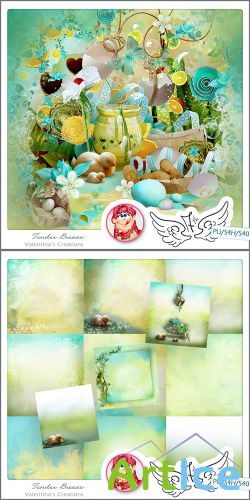 Scrap Set - Tender Breeze PNG and JPG Files