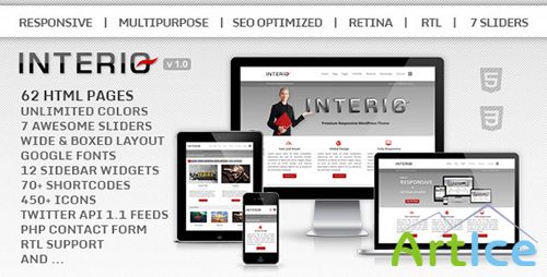 ThemeForest - Interio - Responsive Multipurpose HTML Template - RIP