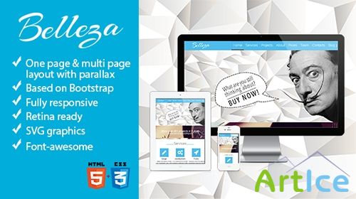 Mojo-Themes - Belleza - One Page & Multi Page Parallax Them - RIP