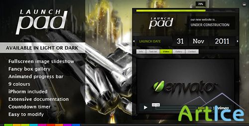 ThemeForest - Launch Pad - Full Screen Image Under Construction - FULL