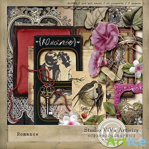 Scrap Set - Romance PNG and JPG Files