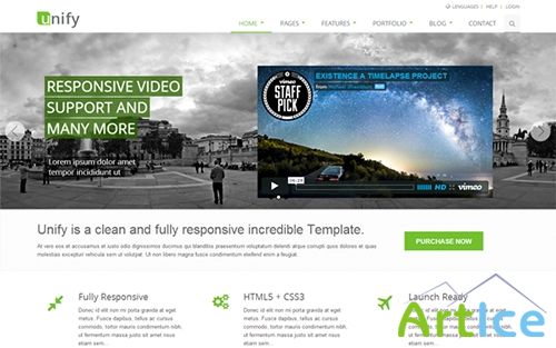 WrapBootstrap - Unify - Responsive Website Template