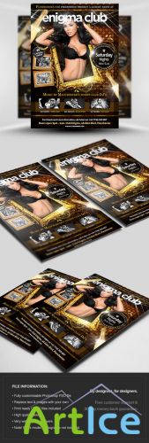 Enigma Flyer/Poster PSD Template