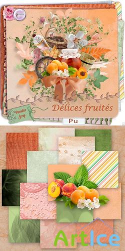Scrap Set - Delices Fruites PNG and JPG Files