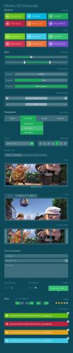 Metro UI Set PSD Template