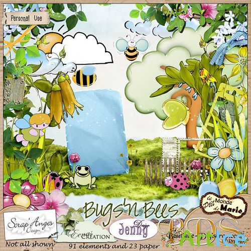 Scrap Set - Bugs'n Beel PNG and JPG Files
