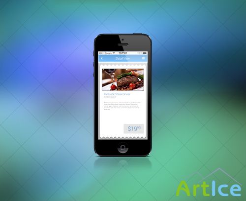 PSD Web Design - iOS7 Style Product Detail