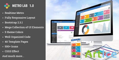 ThemeForest - Metro Lab - Responsive Metro Dashboard Template - RIP