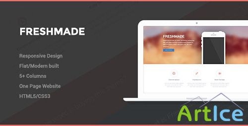 ThemeForest - FRESHMADE - Flat Responsive Landing Page - RIP