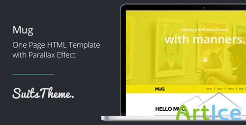 ThemeForest - Mug One-Page Responsive Portfolio - RIP