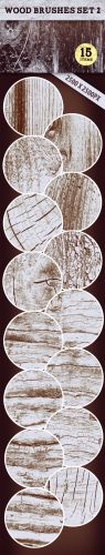Designtnt - Wood PS Brushes Set 2