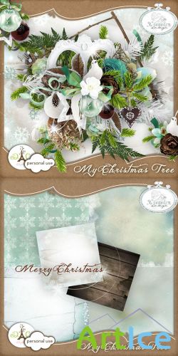 Scrap Set - My Christmas Tree PNG and JPG Files
