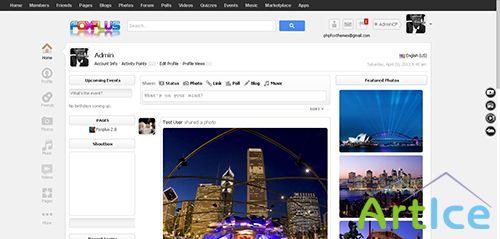 FoxPlus Template (google+ inspired) v3 - for phpFox v3.x