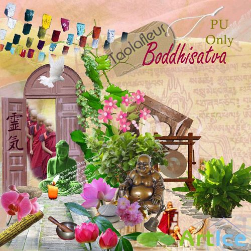Scrap Set - Boddhisatva PNG and JPG Files