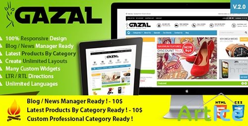 ThemeForest - Gazal v1.1 - Premium Opencart Theme