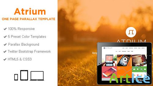 Mojo-Theme - Atrium - One Page Parallax HTML Template - RIP