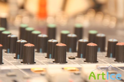 PhotoDune - Audio Mixing Desk Knobs & Controls