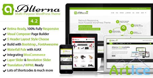 ThemeForest - Alterna v4.2.1 - Retina Responsive Multi-Purpose WordPress Theme