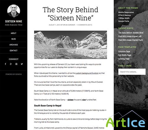 StudioPress - Sixteen Nine Theme v1.0