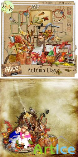 Scrap Set - Autumn Day PNG and JPG Files
