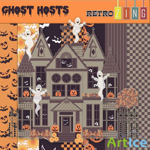 Scrap Set - Ghost Hosts PNG and JPG Files