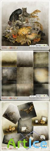 Scrap Set - Behind The Barn PNG and JPG Files